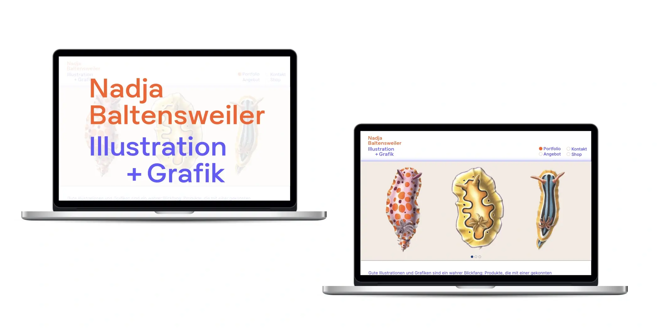 Branding and Webdesign for Nadja Baltensweiler