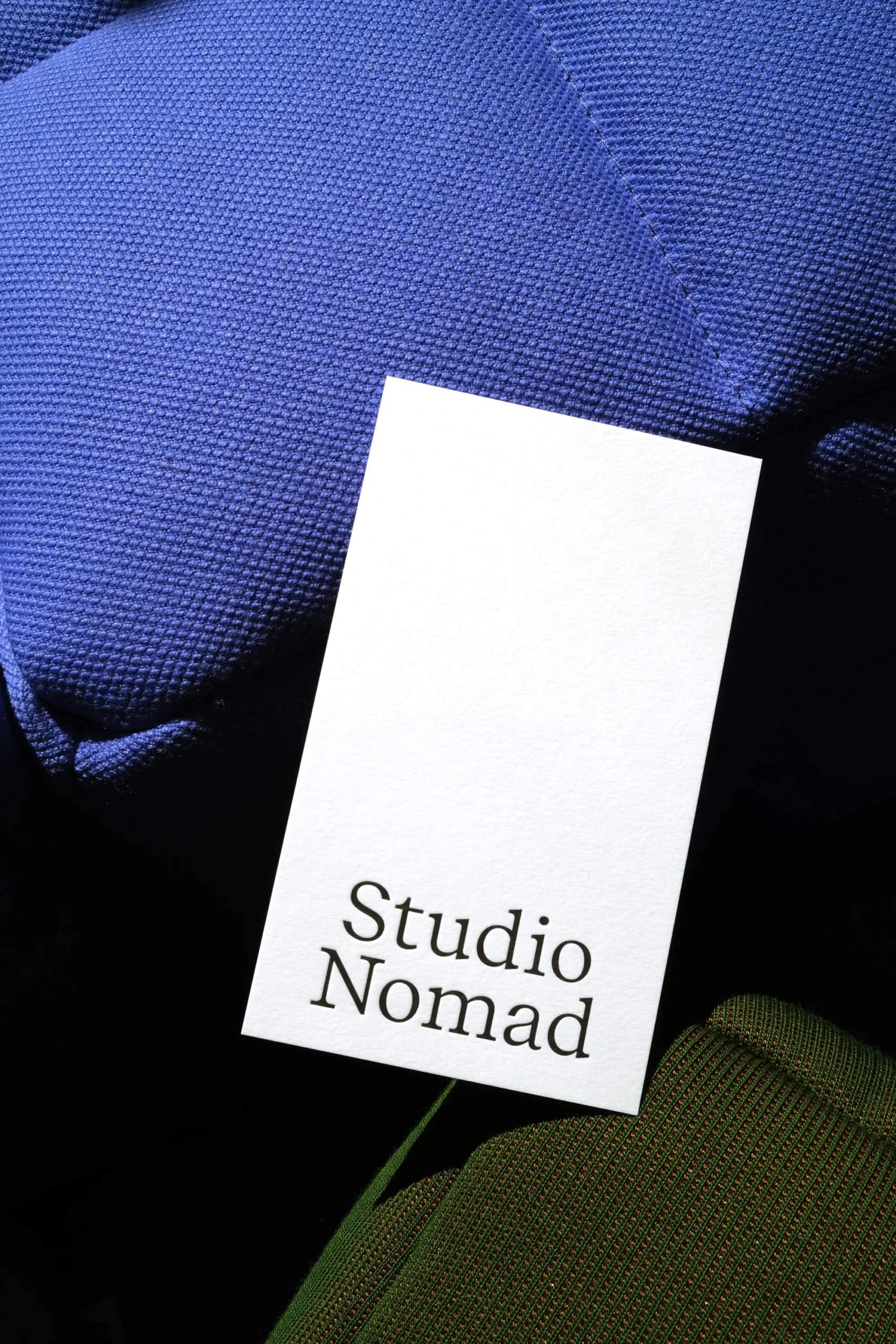 Grusskarte Studio Nomad Buchdruck von Franz Schiepek