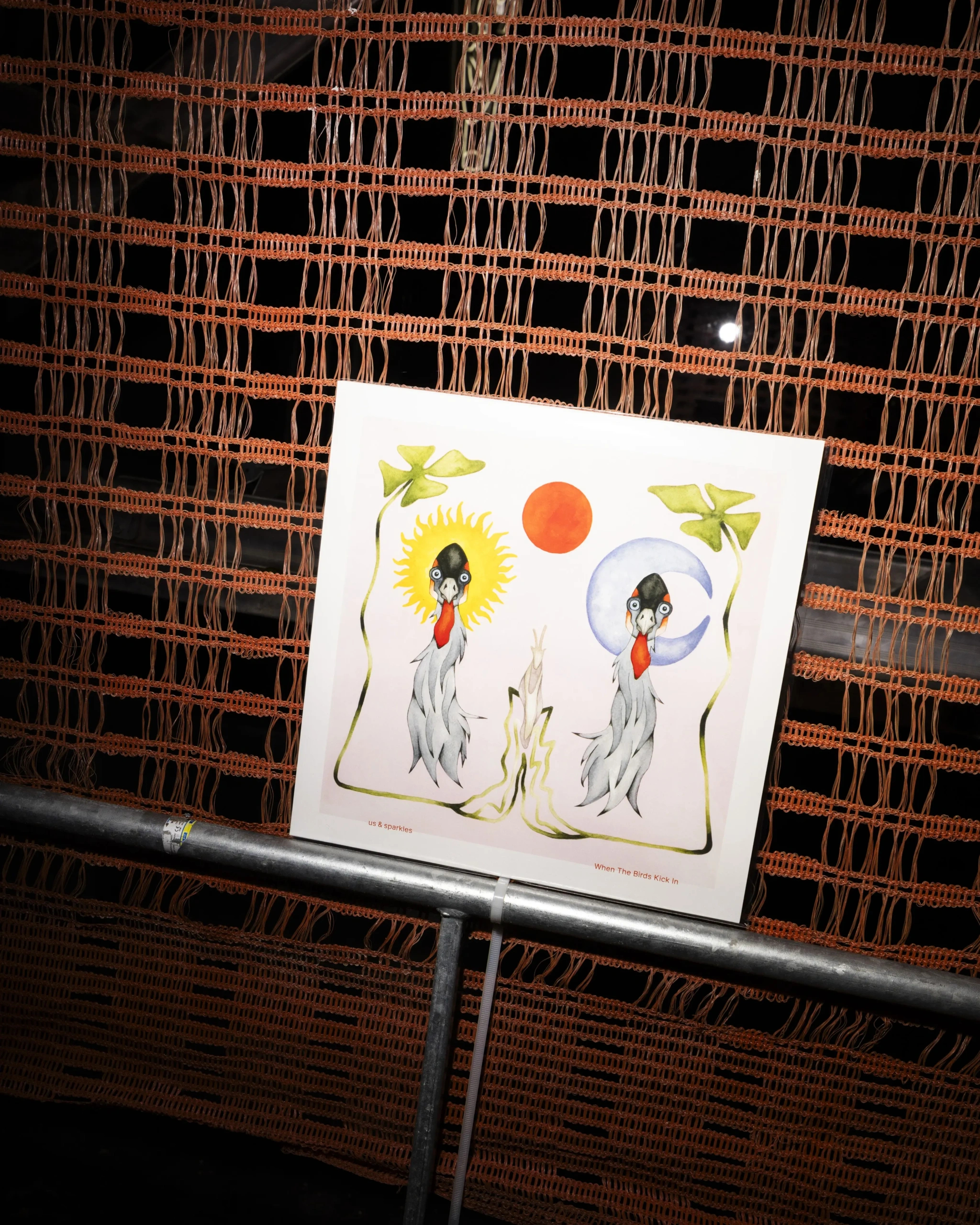 Vinyl Design for the music duo Us and Sparkles, Cover with Flash